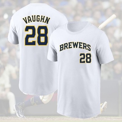 SALE! Andrew Vaughn #28 Milwaukee Brewer 2025 Name & Number Fastship For Fans