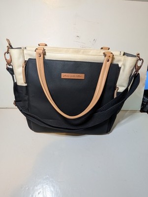 Petunia Pickle Bottom City Carryall, Birch/Black Diaper Bag Change Pad Tote Bag