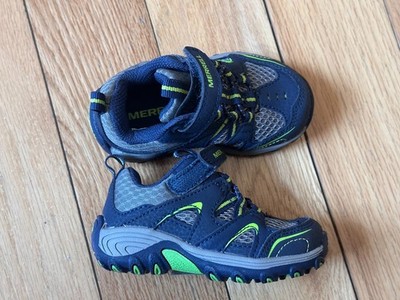 Merrell Toddler 5W Trail Chaser Running Shoe Navy Green EU 21