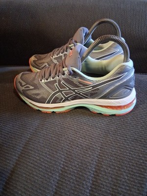 ASICS Gel Nimbus 19 Womens Grey Seafoam Coral - Woman's Size 6.5 Shoes Sneakers