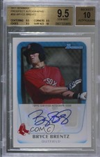 2011 Bowman Prospects Bryce Brentz #BPA-BB BGS 9.5 GEM MINT Auto 1f1