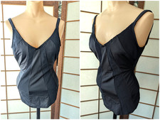 Vintage Mainstream Ladies One Piece Swimsuit Sz 14 Union Made USA Black