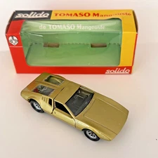 Vintage Solido De Tomaso  Mangouste 1/43 #166  New in Box!