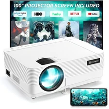 VANKYO Mini Projector LED 1080P HD Bluetooth &WiFi LCD Video Home Theater Cinema