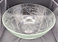KIG Indonesia Pressed Glass Bowl with Embossed Tulip Design — listing 3