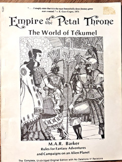 Empire of the Petal Throne RPG 1983 Reprint M.A.R. Barker Tékumel