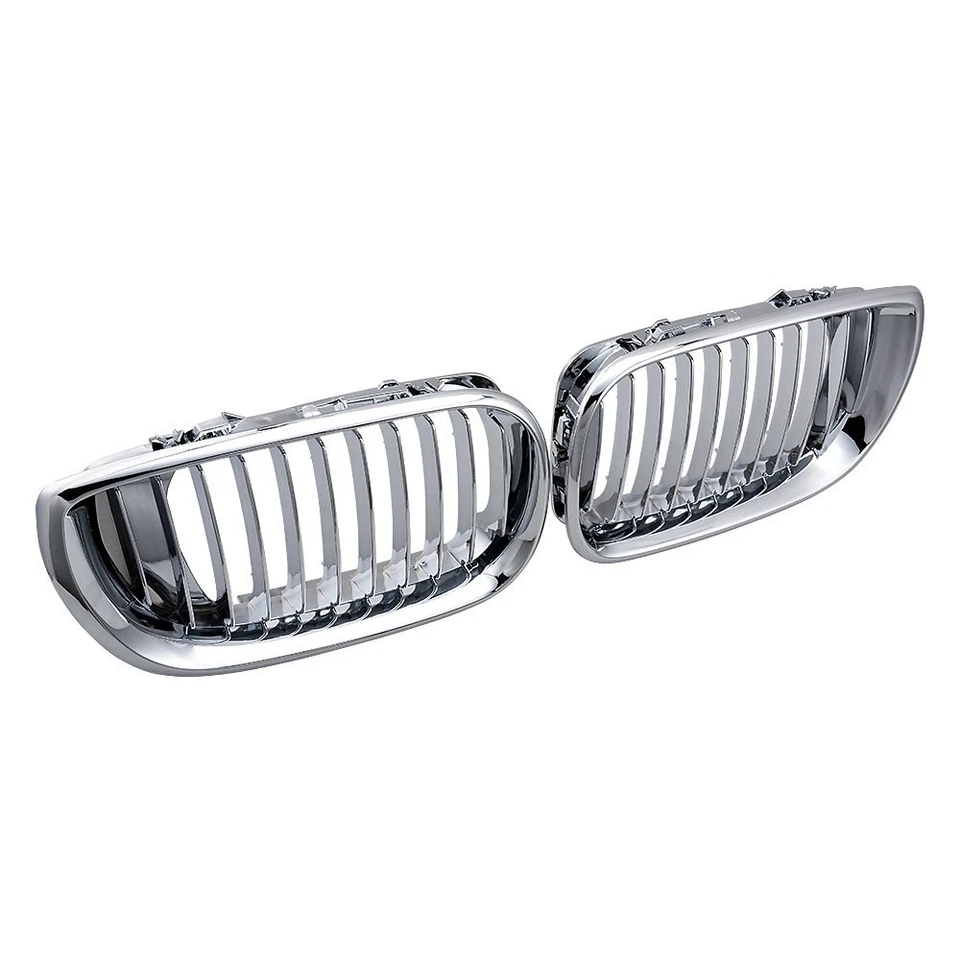 Grelhas dianteiras cromadas somente para 2002-2005 BMW E46 320i 330i 325xi 4DR Sedan LCI - Imagem 3 de 4
