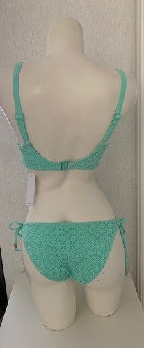 Freya Spirit 30GG Wired Padded Balcony Bikini & XS Tie Sided Bottom UK8 - Picture 8 of 11