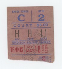 5/18/68 National Tennis Championships Ticket Stub BJ King, Rosewall, Laver...