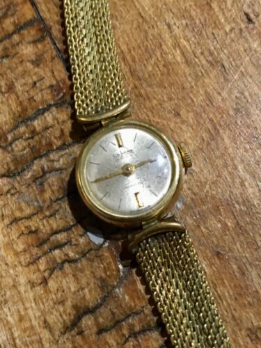 Vintage 'SILVANA' Swiss Gold Tone Ladies Cocktail Watch - Mechanical/wind up N/W