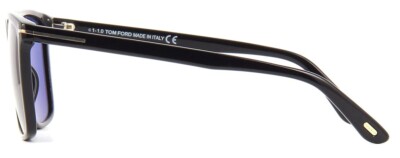 【TOM FORD】Fletcher TF832-F-N 01A 付属品付き Tom Ford FLETCHER 832 01V Shiny Black / Blue Sunglasses TF832 01V