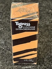 VTG SEALED Faberge TIGRESS Cologne Extraordinaire 1 Oz Tiger Stripe Box RARE🔥