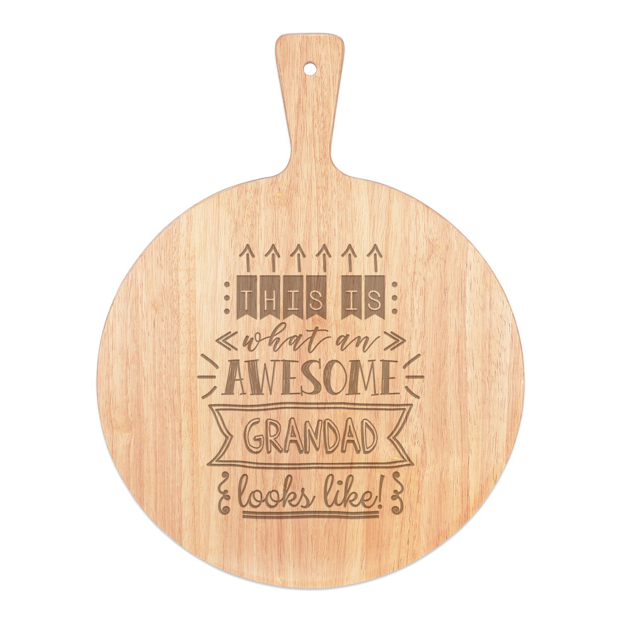 This Is What An Awesome Grandad Looks Like Pizza Board Paddle Wooden