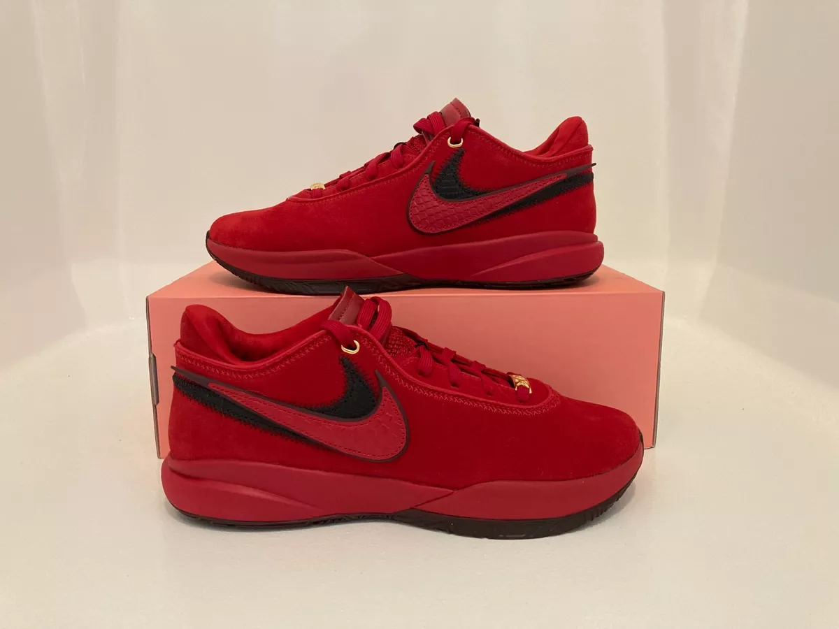 7 Men/8.5 Women - Nike Lebron 20 XX Liverpool Red Black Basketball Shoes DV1193