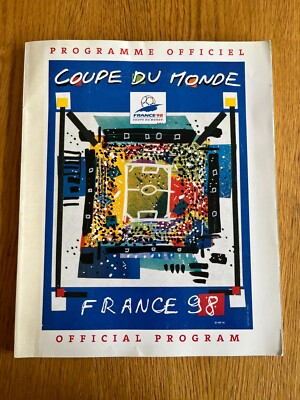 programme officiel coupe du monde de foot ball France 98