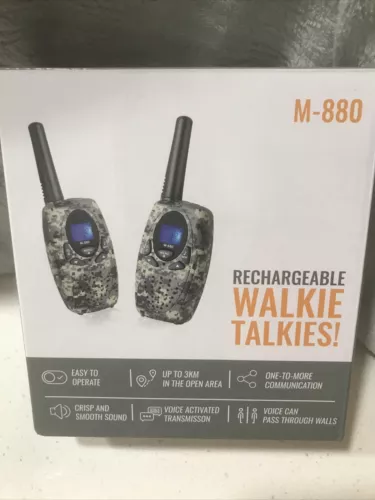 2 Way Radios Camping Accessories,  M880 FRS Walkie Talkie for Adults Long Ran...