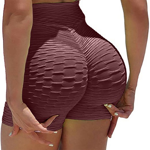 Women's High Waist Yoga Shorts Push Up Anti-Cellulite Gym Sports Hot Pants Fit - Picture 9 of 21