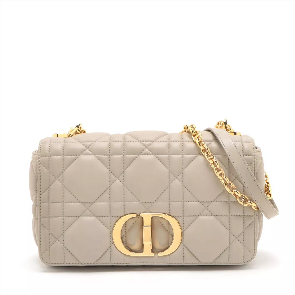 Sac à bandoulière Christian Dior 30 Montaigne Cannage cuir beige