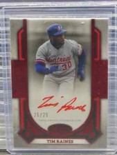 2024 Topps Tier One Tim Raines Prime Performers Red Ink Auto #25/25 Expos