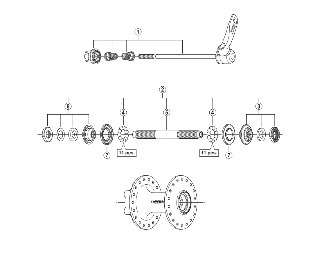 Shimano hotsell m525 hub
