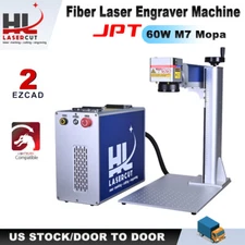 HL Laser 60W JPT MOPA M7 Fiber Laser Marking Machine Metal Jewelry Engraver