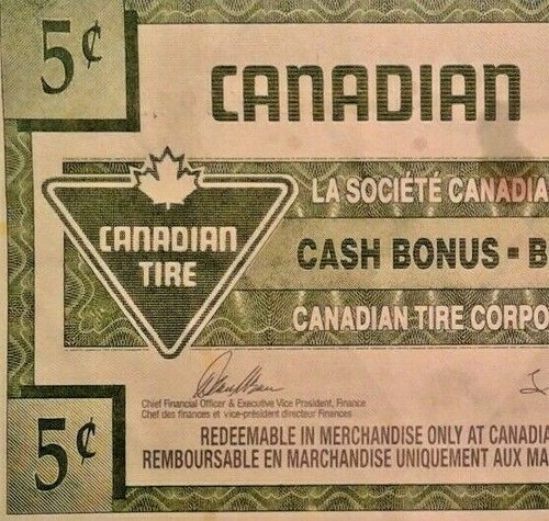 Canadian Tire 5 Cents Bonus Money 2014 - Foto 1 di 3