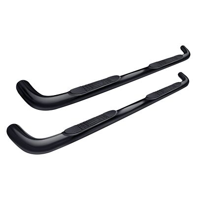 For Ford F-250 Super Duty 99-16 3'' Cab Length Black Round Bent Tube Step Bars
