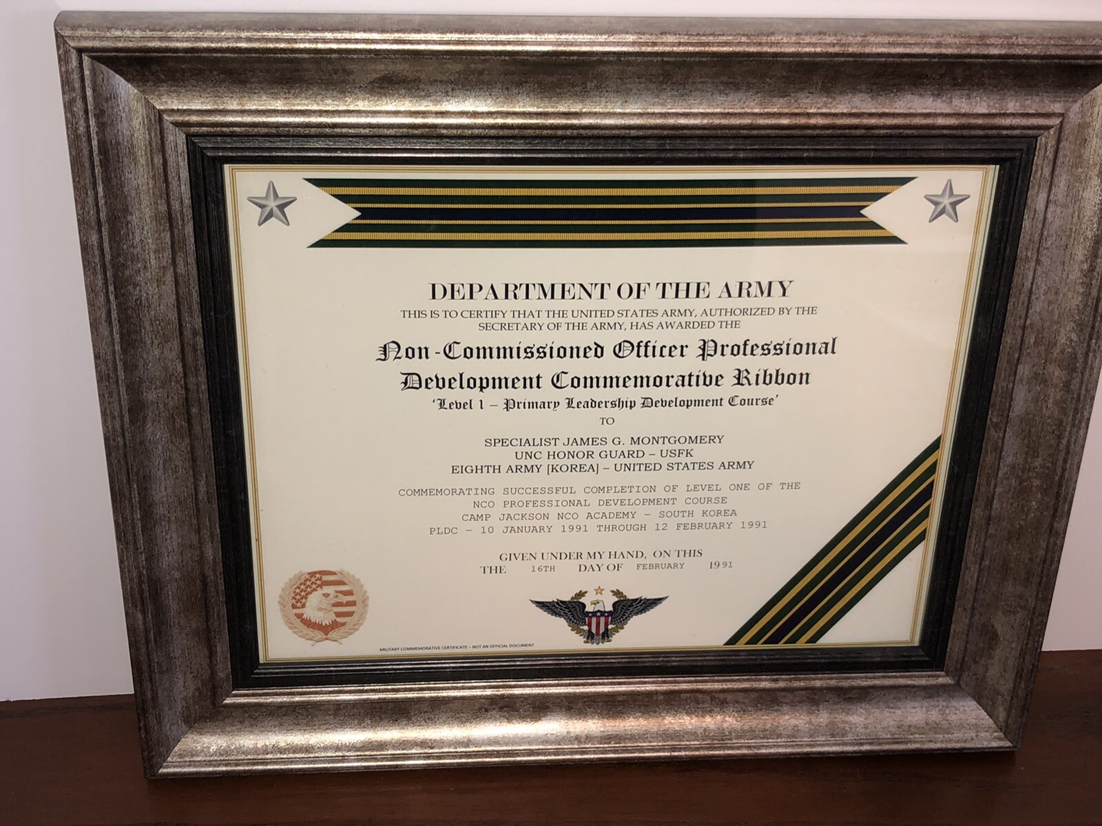 Noncommissioned Officer Professional Development Ribbon