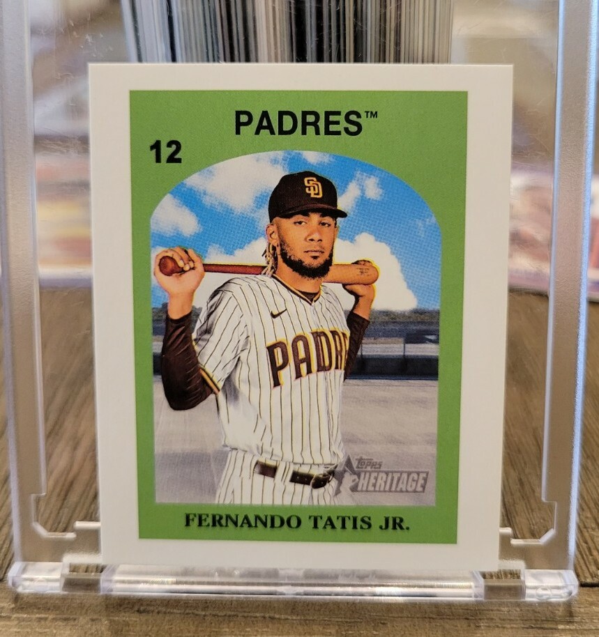 2021 Topps Heritage Venezuela SSP CASE HIT! 1:1500 packs Fernando Tatis Jr  RARE!