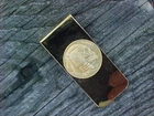 Hobo Indian Head Nickel Money Clip Gold Chrome in Box Modern Joe Retrofit NOS