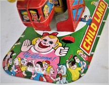 Vintage Wind Up Tin Toy -- Child Land Ferris Wheel -- Yone Made in Japan