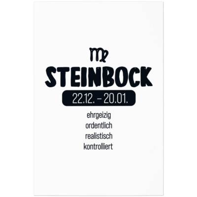 Sternzeichen Steinbock ehrgeizig ordentlich realistisch kontrolliert 11001002063