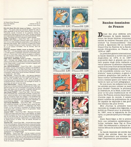 Comic Strips of France Stamp Souvenir Folder - Picture 2 of 2
