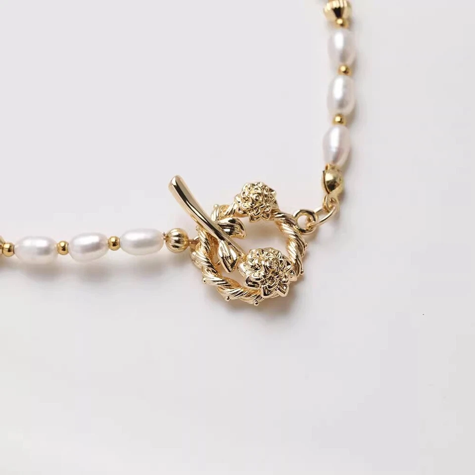 4шт цветок переключения застежки, золото/серебро цветочный браслет ожерелье соединитель застежки - Изображение 2 из 4