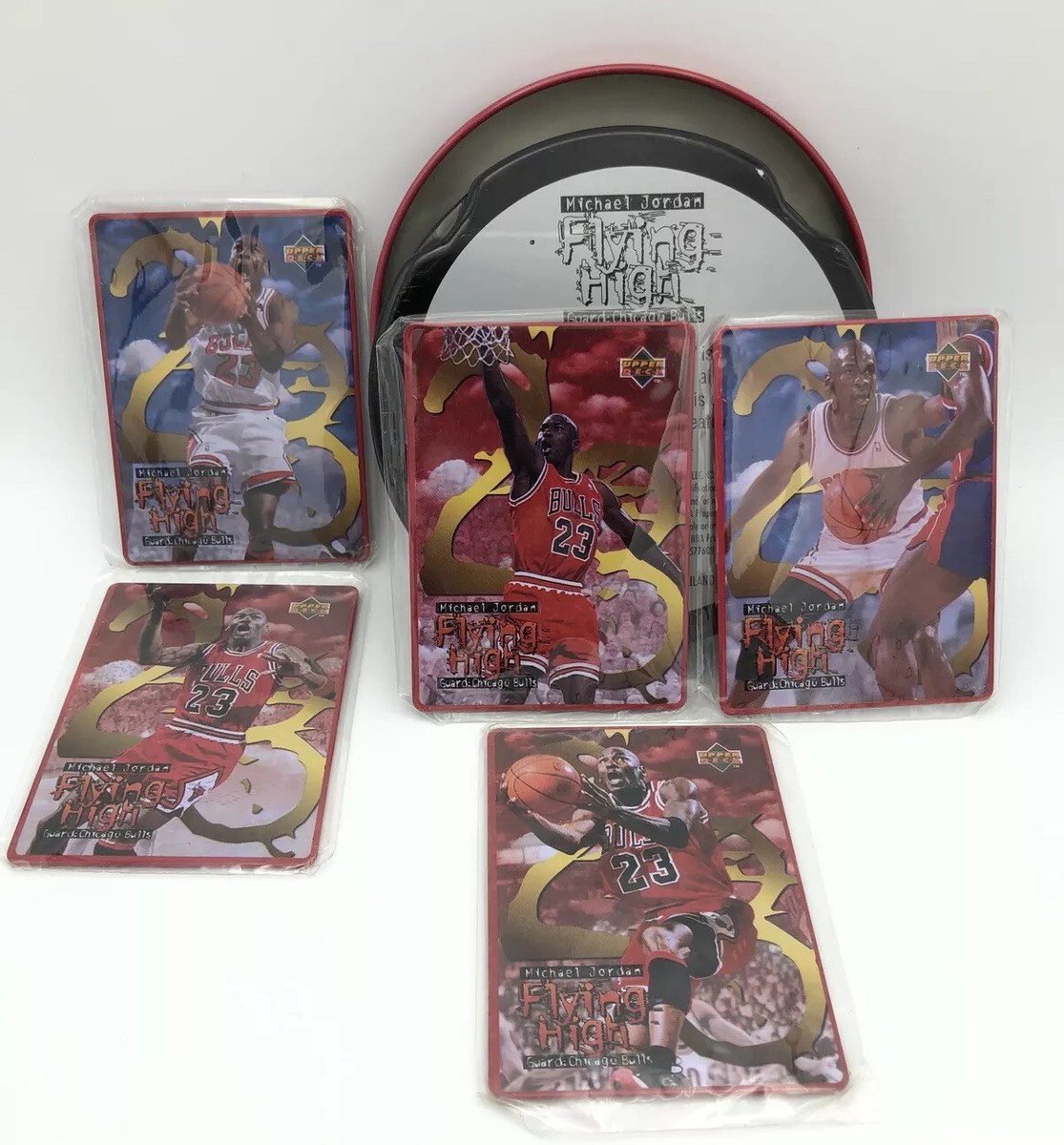 1998 Upper Deck Michael Jordan Flying High Metal Tin Card #1