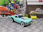 Vintage 1988 Hot Wheels Park 'N Plates '57 T-Bird #2072 Teal Blue Whitewall Car