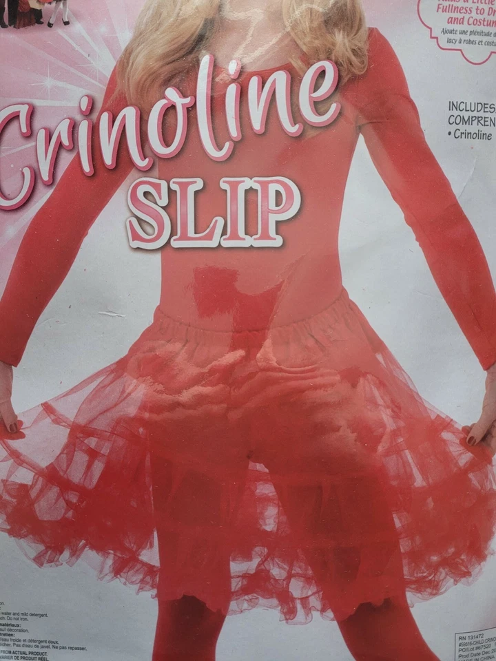 Braguita de crinolina roja para niñas Foto 2 de 4