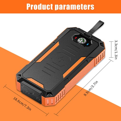 Solar Charger 30000mAh Power Bank - Wireless Portable Fast Charging Battery Pack - Picture 6 of 31