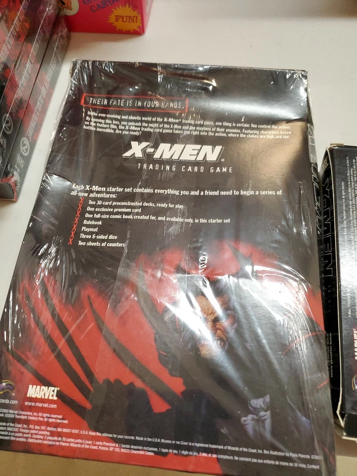 Juego de cartas coleccionables X-Men tw Starter Set cantidad 3 juegos (1 con cómic) 2000 Foto 4 de 4
