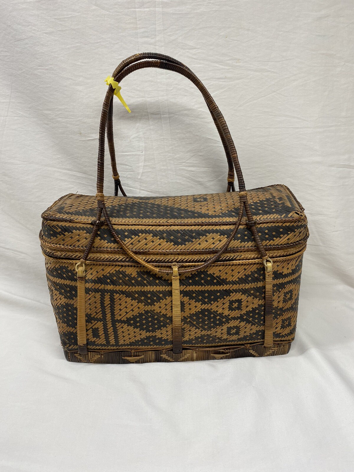 ANTIQUE TIRURAY TRIBE PALAWAN ISLAND BAMBOO RIVER CANE BASKET PURSE 14”L 9”Tall eBay