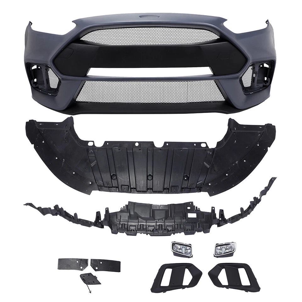 NEW Front Bumper Cover w/ Fog Lights Set For 2015 2016 2017 2018 Ford Focus RS - Изображение 2 из 4