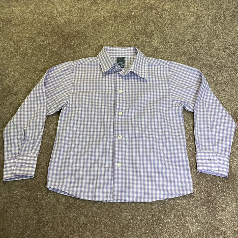Arrow фиолетовый лаванды и белый проверенный пуговицах мальчиков рубашка 7 - Изображение 2 из 4