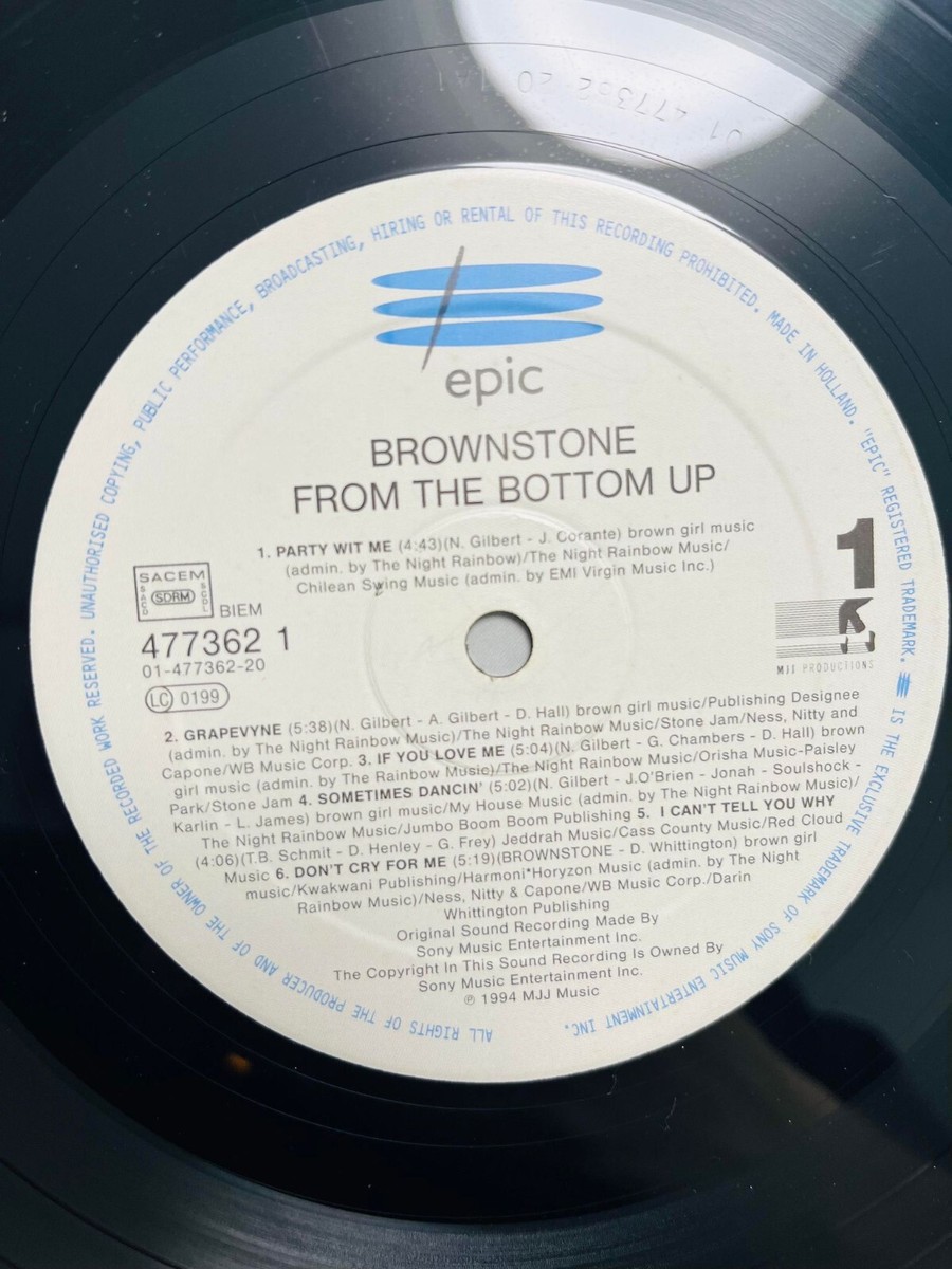 Brownstone / From The Bottom Up 1994 EU Original Vinyl LP