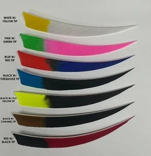 Ozark 5" Shield Cut Eagle Tip Feathers - 1 Dozen - LW and RW