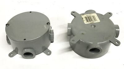 Carlon PVC 4-1/2 inch Conduit Junction Box E970CD [Lot of 2] NOS