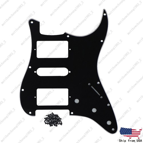 Electric Guitar Pickguard Scratch Plate 11 Hole 2 Pot HSH for Strat Multicolors - Picture 7 of 15