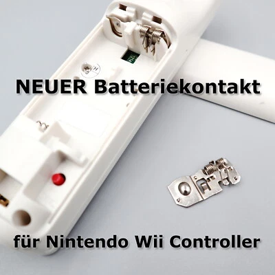 Batterie Kontakte Feder für Nintendo Wii Controller Blech Halter Deckel Contact