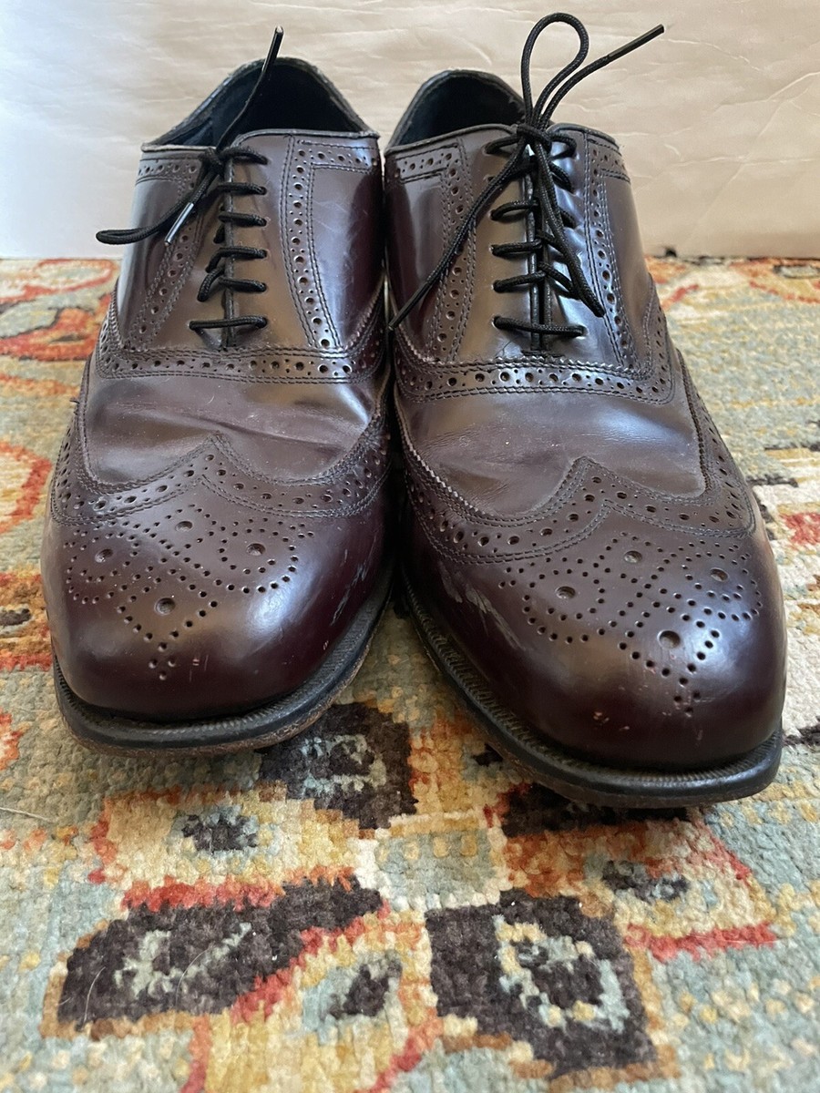 Florsheim Lexington 17066-05 Men Size 10 D Burgundy Wingtip  display picture 1