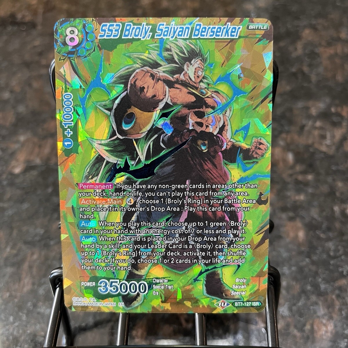 SS3 Broly Saiyan Berserker BT7-127 ISR Foil Dragon Ball
