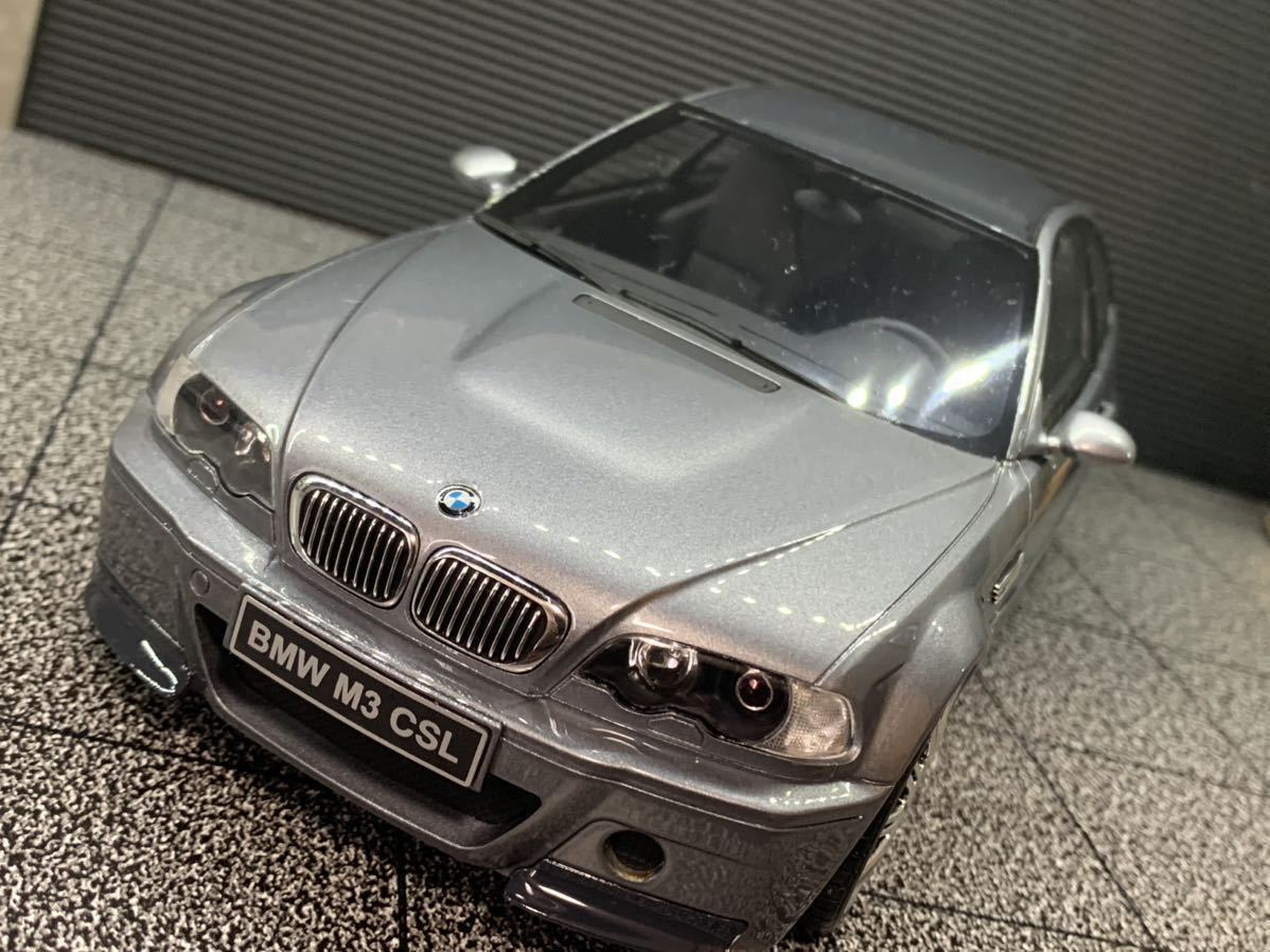 ミニカー BMW E46 M3 CSL 1/18  OttO mobile Ltd 1/18 OTTO BMW E46 M3 CSL (Silver) Resin Car Model
